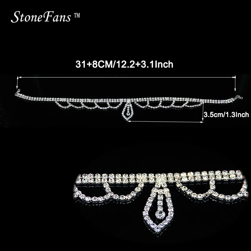 StoneFans, Женский галстук-бабочка, колье, сексуальные стразы, колье, кристалл, для девушек, большие, макси ювелирные изделия, вечерние, подарок 113