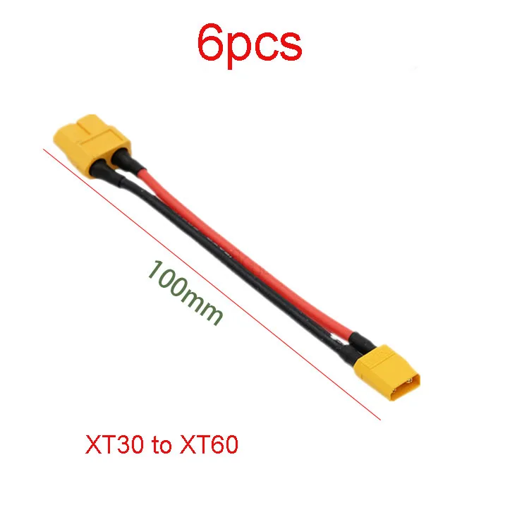 XT60 Female to XT30 Male Adapter 16AWG Wire 10cm