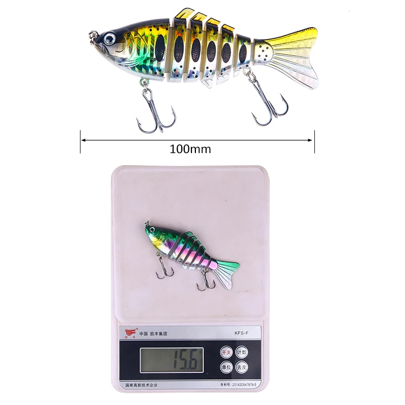 SEAPESCA рыболовная приманка 7-сегментная Реалистичная Crankbait Isca искусственная