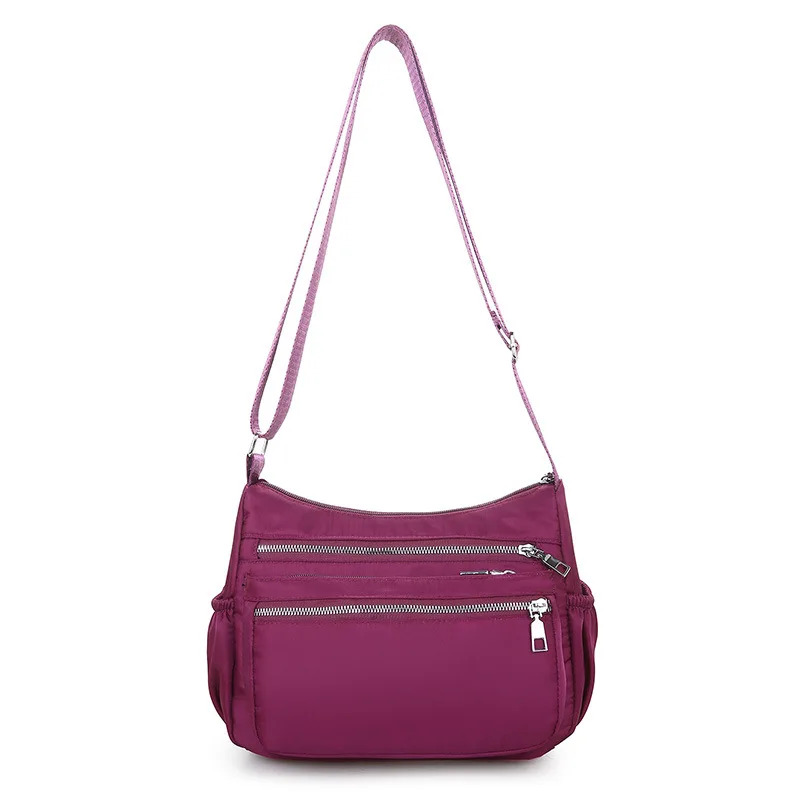 

New Famous Designer Women Shouder Bag Travel Handbag Waterproof Nylon Small Crossbody Bag Solid Color Messenger Bag