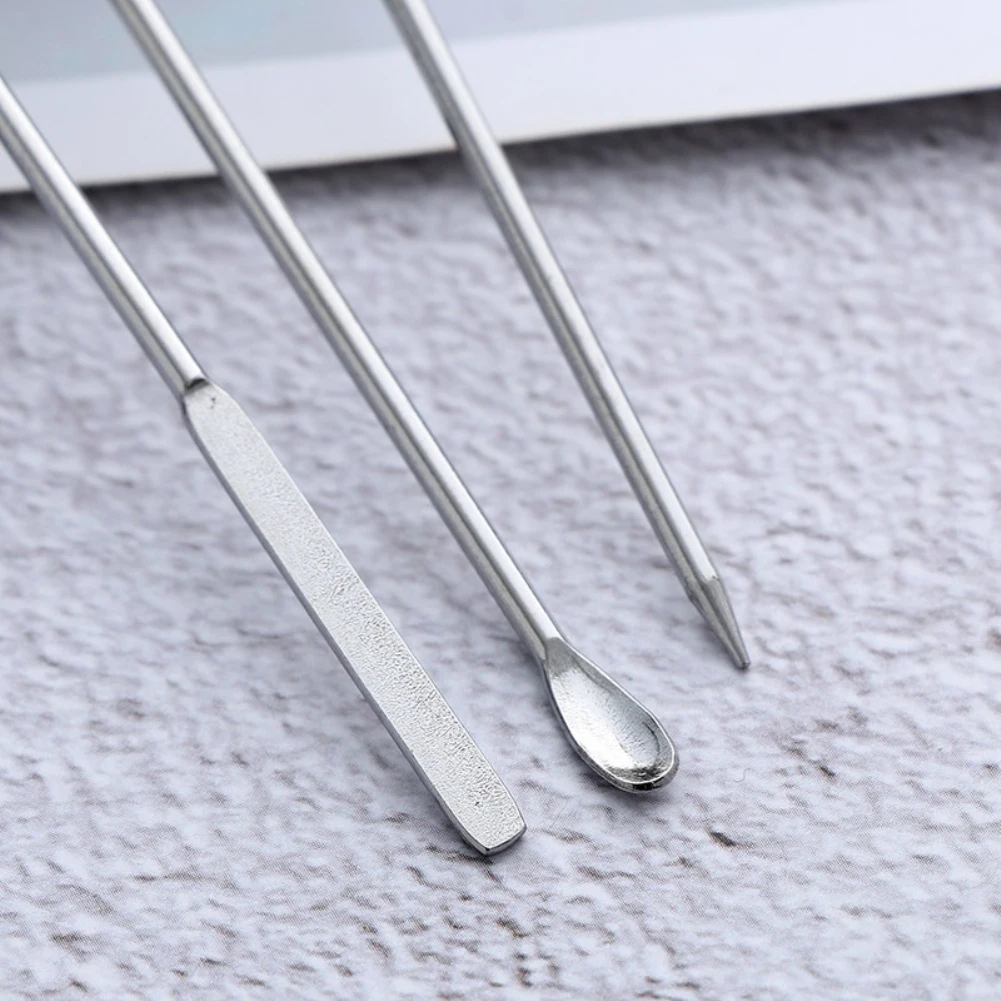 

3Pcs Silicone Resin Mold DIY Jewelry Making Bubble Needle Spoon Muddler Tools trendy