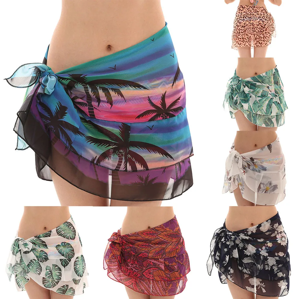 Юбка Jaycosin женская шифоновая пляжная Солнцезащитная юбка сексуальная для