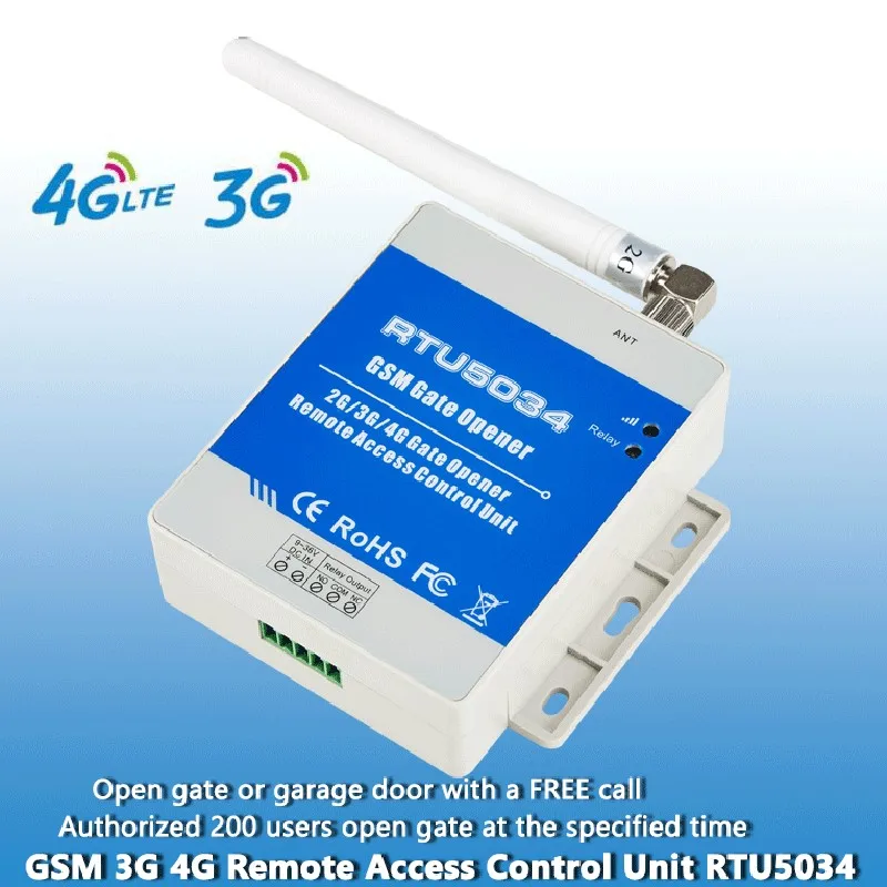 GSM 3g 4G приложение SMS Пульт дистанционного управления одиночный релейный переключатель GSM ворот RTU5034 для раздвижных качелей гаражных ворот открывания двери