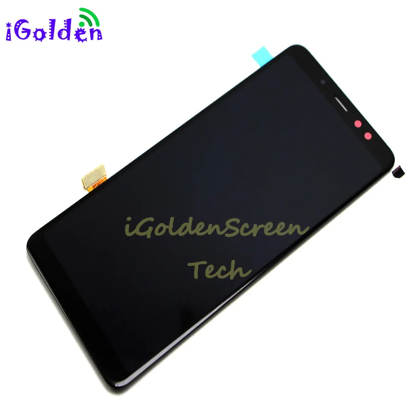 Super AMOLED для SAMSUNG GALAXY A8 + 2018 A730 ЖК дисплей сенсорный экран дигитайзер в сборе Замена