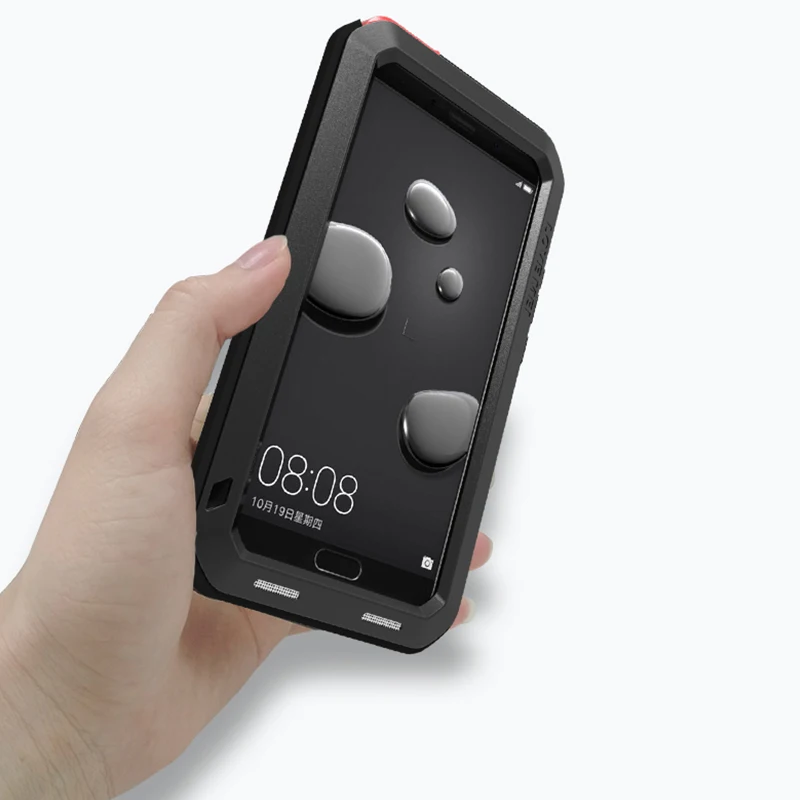 Металлический Чехол Love Mei для Huawei Mate 10 Pro противоударный чехол телефона Прочный с