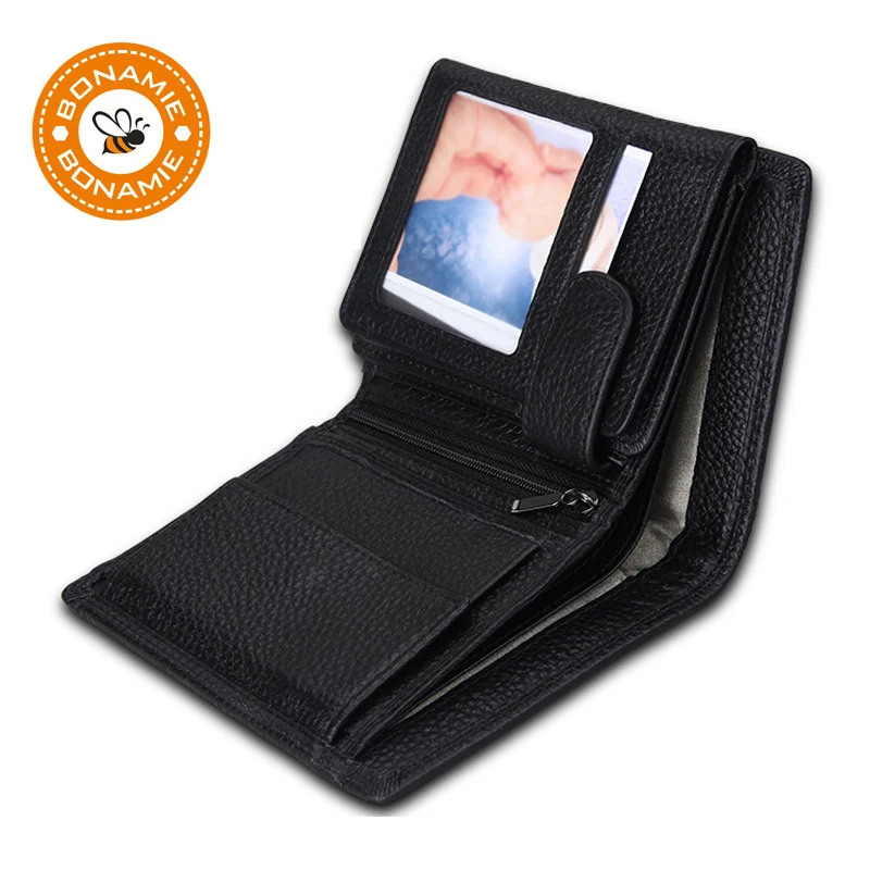 Кошелек мужской из воловьей кожи с RFID защитой и отделением для кредитных карт|brand