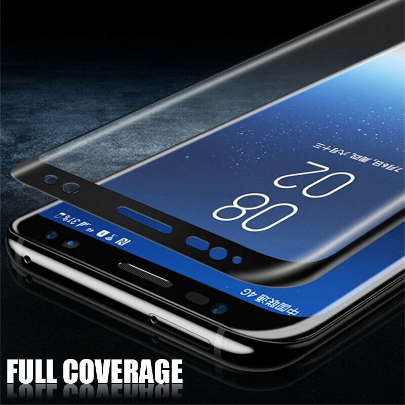 6D полное изогнутое закаленное стекло для Samsung Galaxy S9 S8 Plus Note 8 Защита экрана A8 2018 S7
