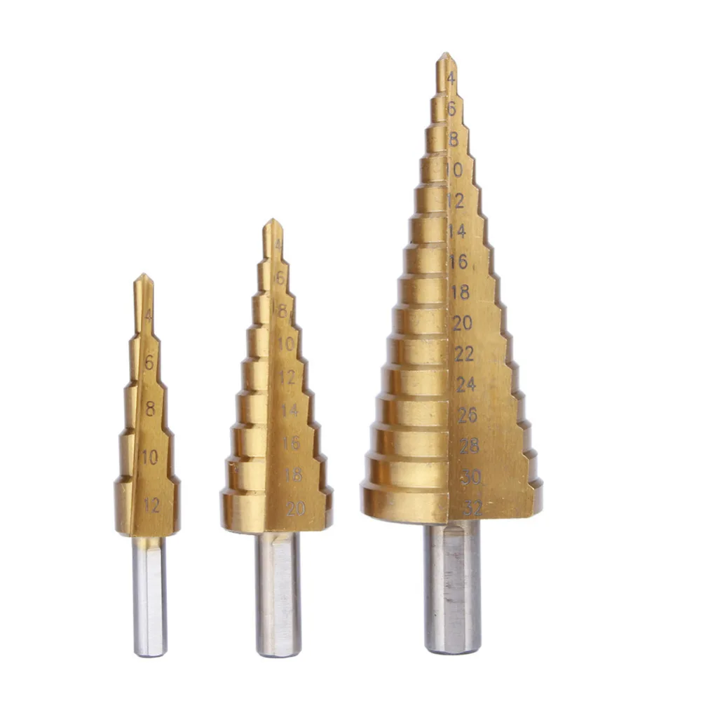 Набор сверл из высокопрочной стали с титановым покрытием 3 шт./компл. 4-12/4241 мм |