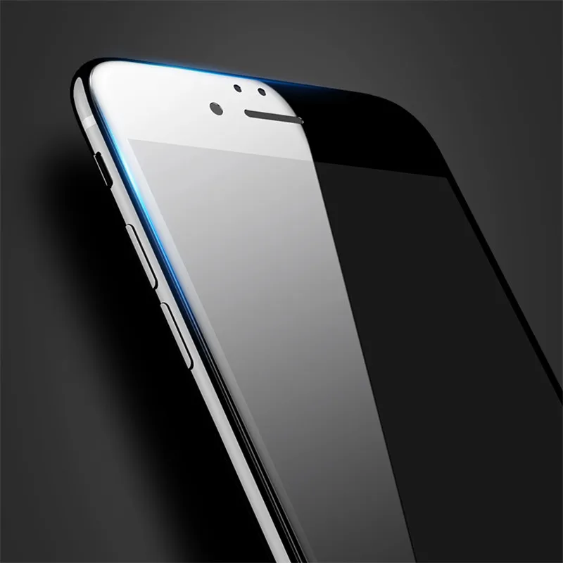 NFH 4D стекло для iPhone 8 Plus защита экрана круглый изогнутый край Премиум закаленное
