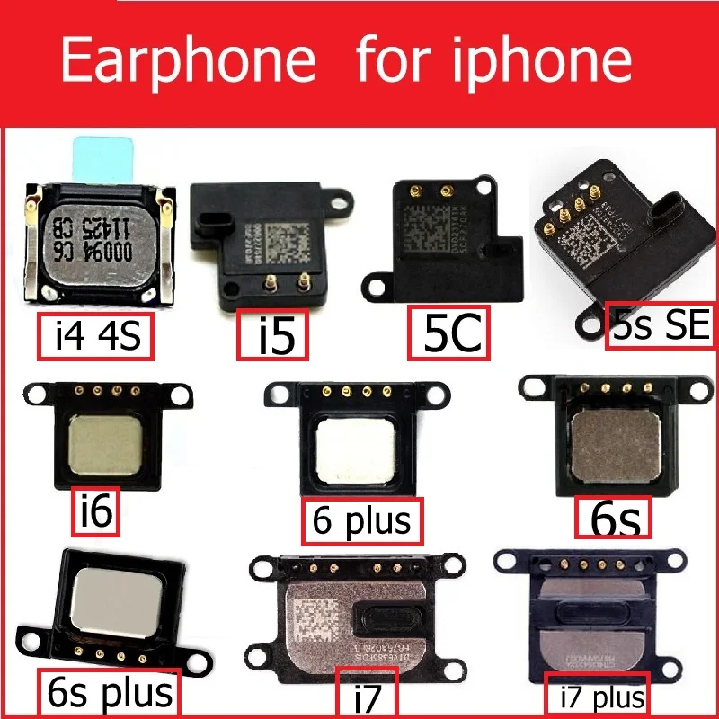 Подлинный новый динамик для iPhone 4 4s 5 5s 5c SE 6 6S 7 Plus Ушной Динамик сотовый телефон