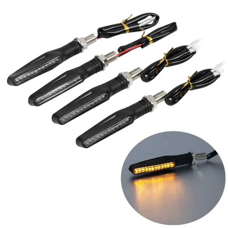 TCMT мотоцикл 4 шт. Универсальный светодиодный светильник указателя поворота для