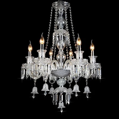 6 lights Современные люстры свечи хрустальная люстра Хрустальные подвесные люстры Хрустальные подвесные светильники столовая люстра Современные светильники Светильники морской стиль потолочные люстры кантри стиля люстры лофт - Цвет абажура: 6 lights