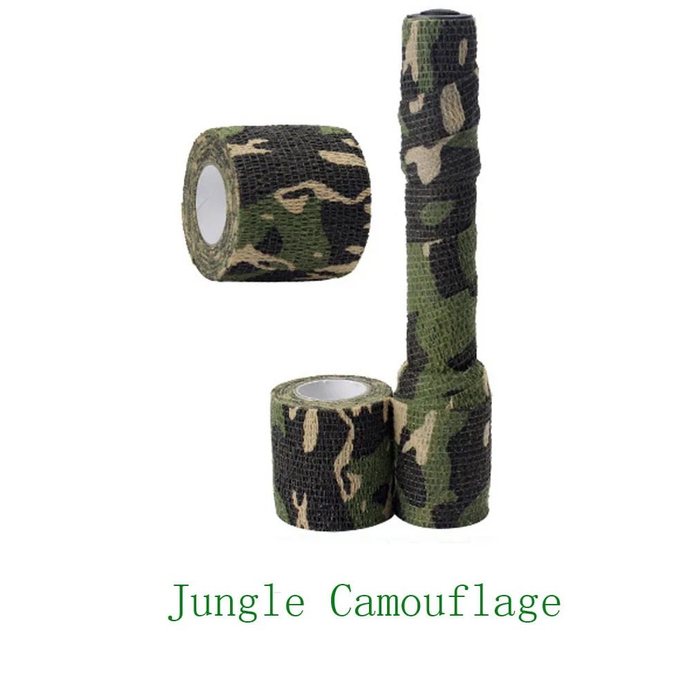 Jungle Camo 1 рулон U pick 4,5 м* 5 см Водонепроницаемый Открытый камуфляж походный Кемпинг Охота камуфляж Стелс ленты обертывания - Цвет: Jungle Camo