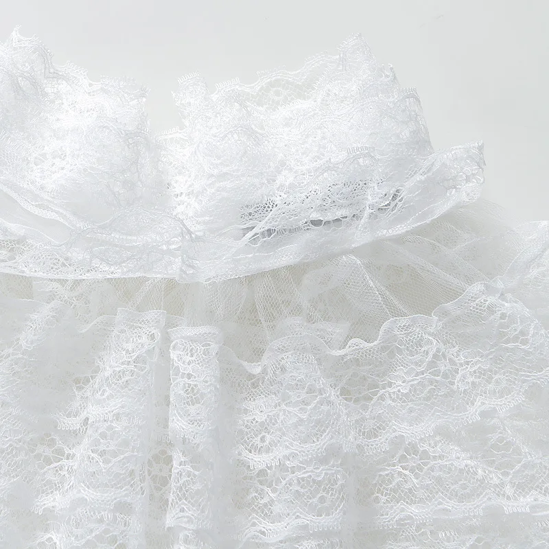 2018 новые весенние элегантные длинные расклешенные рукава женские кружевные