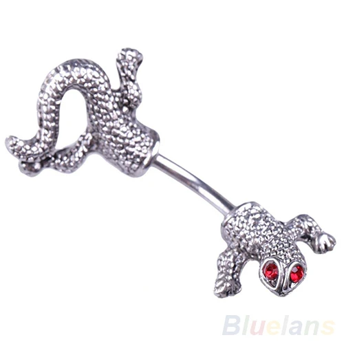 Реалистичный кулон в форме ящерицы женское кольцо на пупок ювелирные изделия