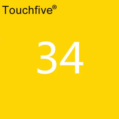 34 1 шт. TouchFive опционально 168 цветов эскизные маркеры на спиртовой основе маркеры цветной маркер набор художественные принадлежности ручка для школы - Цвет: 34
