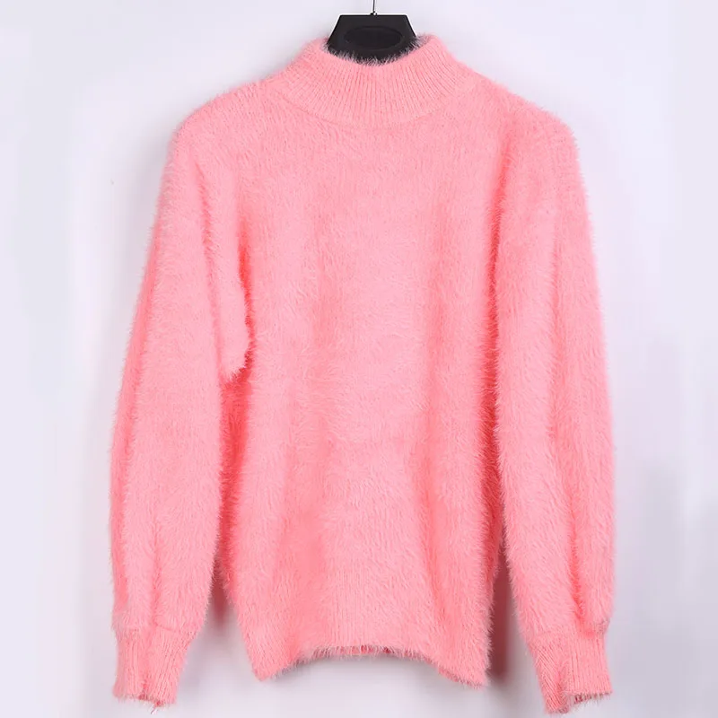 2017 новая зимняя повседневная Фонарь рукавом свободные толстый свитер женский