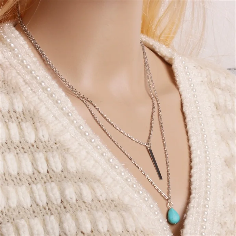 X29 богемное стильное золотистое ожерелье с цепочкой для женщин модное ювелирное