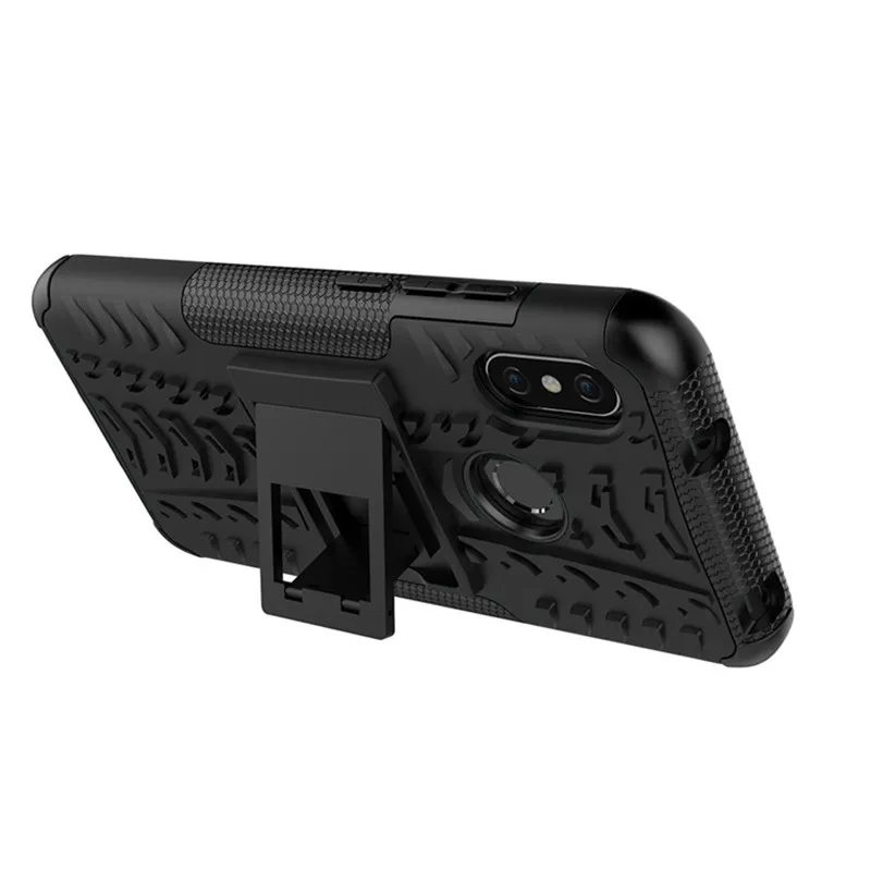 Чехол для Xiaomi Redmi 6 Pro Гибридный ТПУ + ПК армированный жесткий силиконовый чехол
