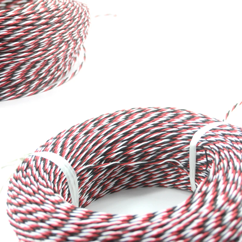Сервокабель удлинитель OliYin FUTABA Color 22 # 22AWG 60 сердечников 20 метров витой провод без