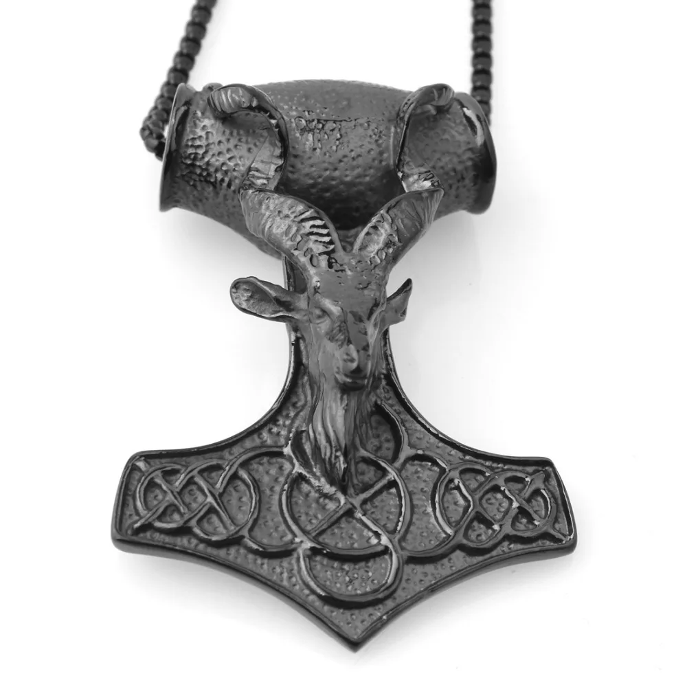 Мужская цепочка с подвеской в виде молотка Тора из нержавеющей стали | Украшения