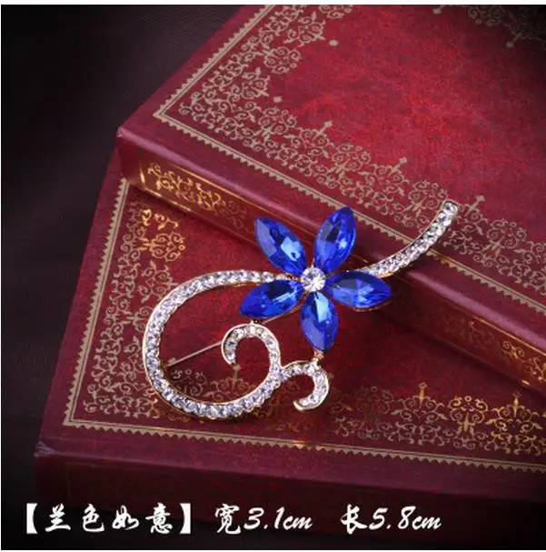 Кристалл высокого качества брошь броши мисс свитер кардиган приталенный жакет