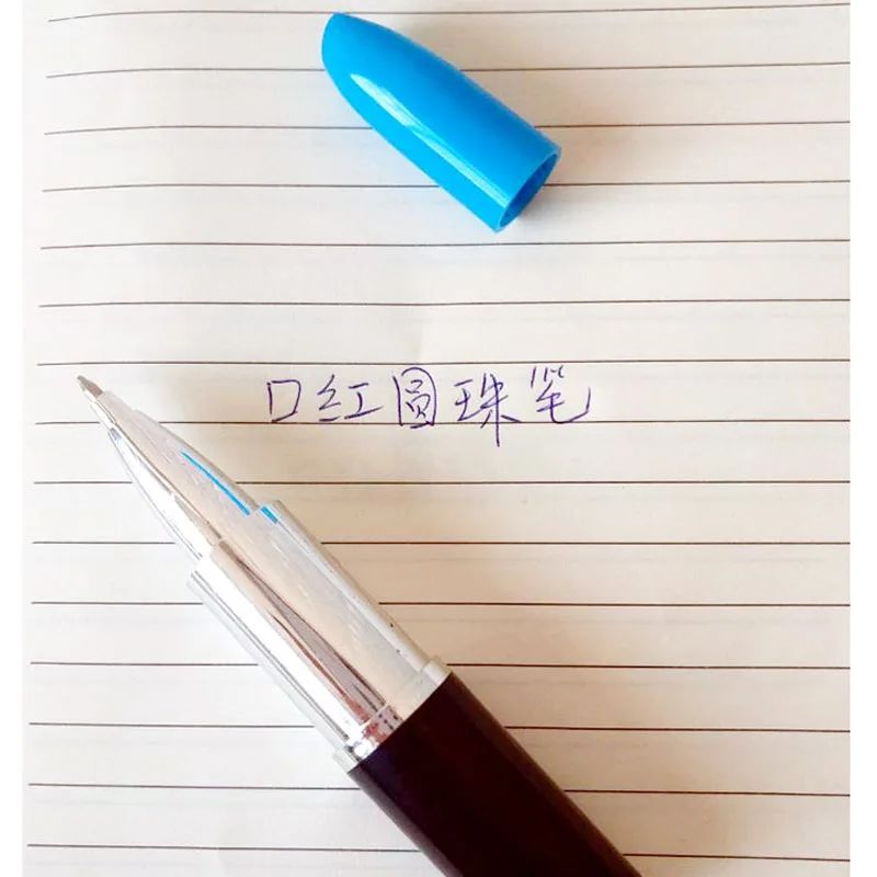 Красивая Шариковая ручка Творческий губная помада для школьные канцелярские