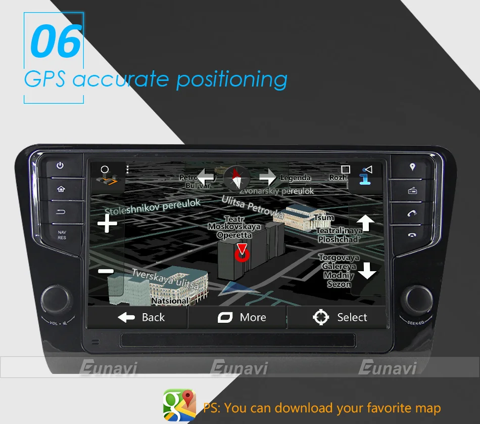 Eunavi 9 ''1 Din Android 9,0 автомобильный Радио gps навигация 4G ram для Volkswagen Skoda Octavia 3g wifi bleutooth