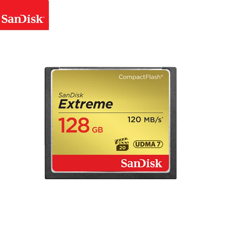 100% Оригинал SanDisk Extreme CF карта 32 Гб 64 128 Высокая скорость до 120 м/с памяти Флэш для