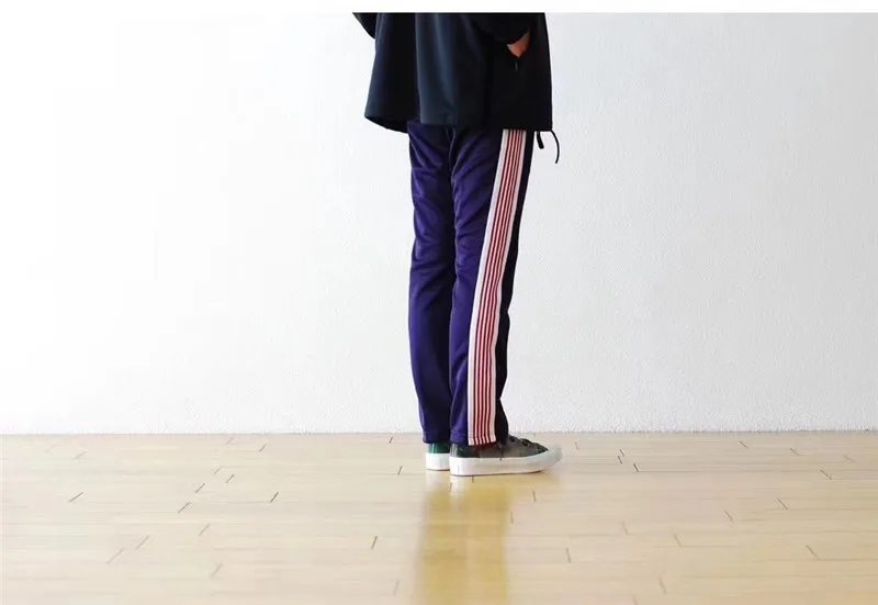 AWGE Needles спортивные штаны для женщин и мужчин 1:1 лучшее качество толстые теплые бабочки вышивка шнурок AWGE иглы спортивные штаны