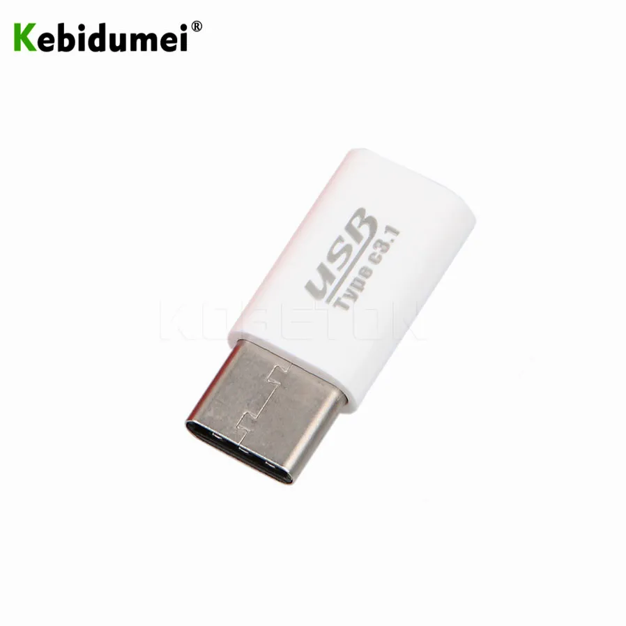 Kebidumei 5 шт. USB 3 1 Type C Штекерный разъем к Micro гнездовой конвертер 2 0 5Pin адаптер для