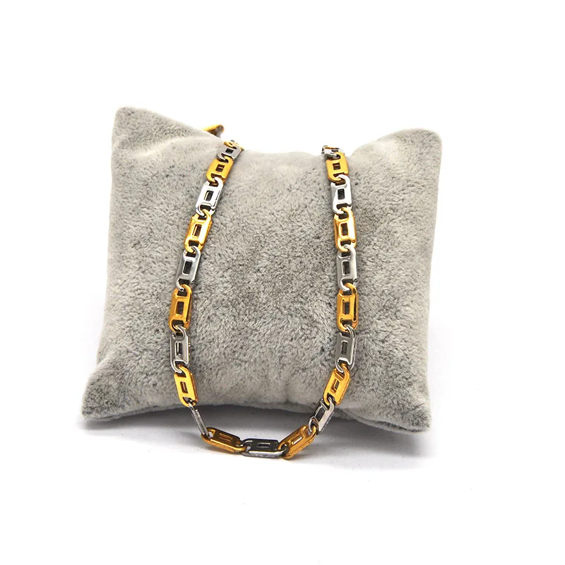 Оптовая продажа из нержавеющей стали серебро и цепочка золотого цвета ожерелья