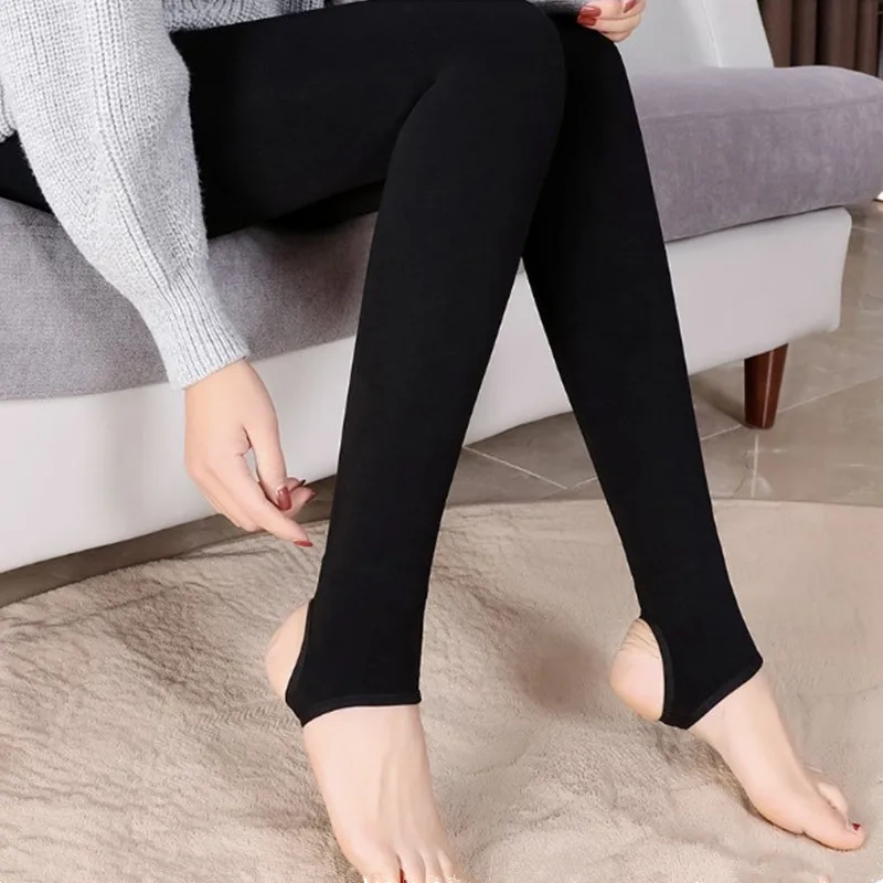 2018 женские зимние брюки теплые бархатные леггинсы с высокой талией плотные