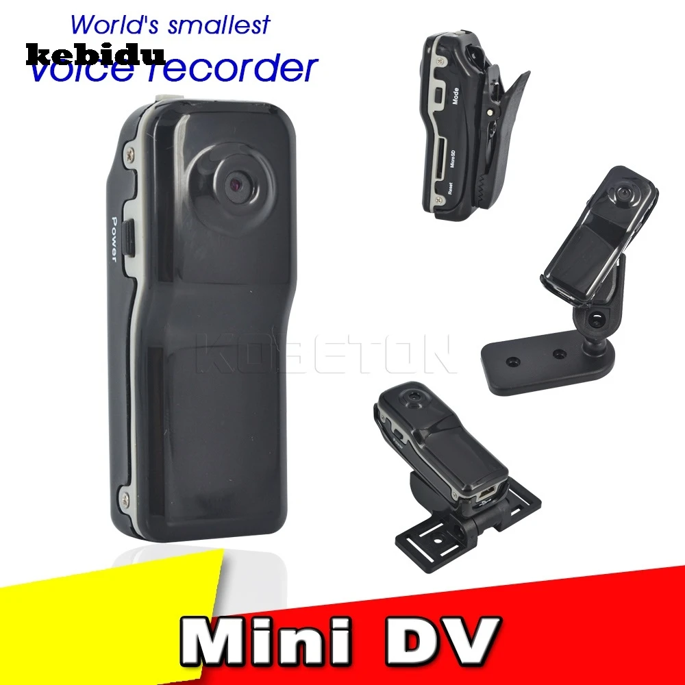 Kebidu 2016 горячая мини DV MD80 DVR видеокамера 720P HD Спорт на открытом воздухе с аудио