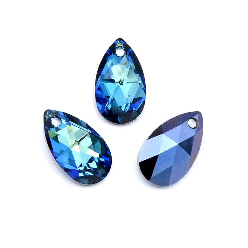 1 шт.) кристалл Swarovski 6106 грушевидный кулон из Австрия свободные бусины горный хрусталь сделай сам Изготовление ювелирных изделий - Цвет: Crystal 001 BB