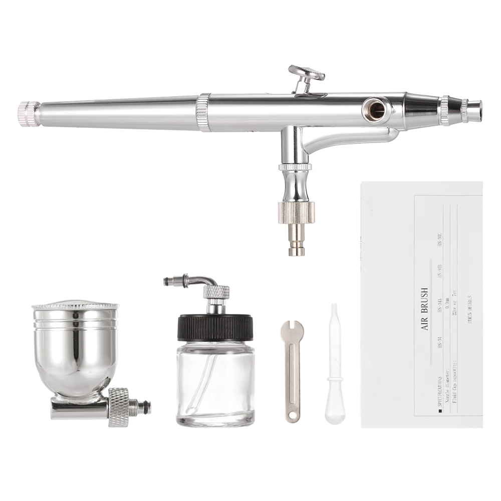 Аэрограф Двойного действия распылитель пистолет для макияжа пипетка гаечный
