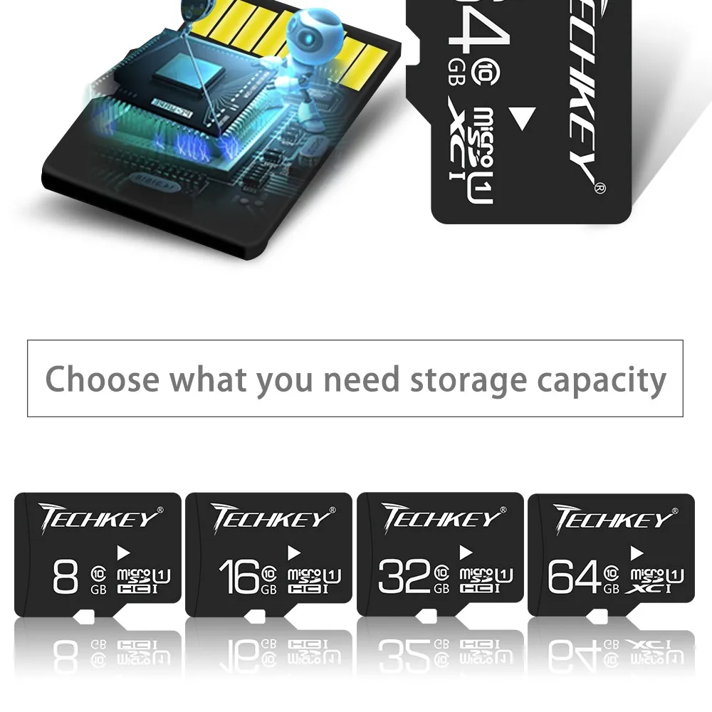Лучшее качество 32 ГБ Micro SD пройти h2test карта памяти класс 10 64 16 8 TF Microsd флэш-диск