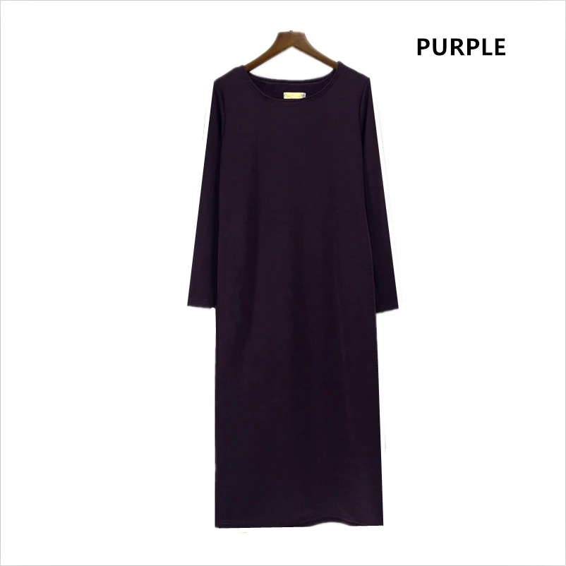 Женское повседневное осеннее платье с длинным рукавом Утепленное зимнее размера