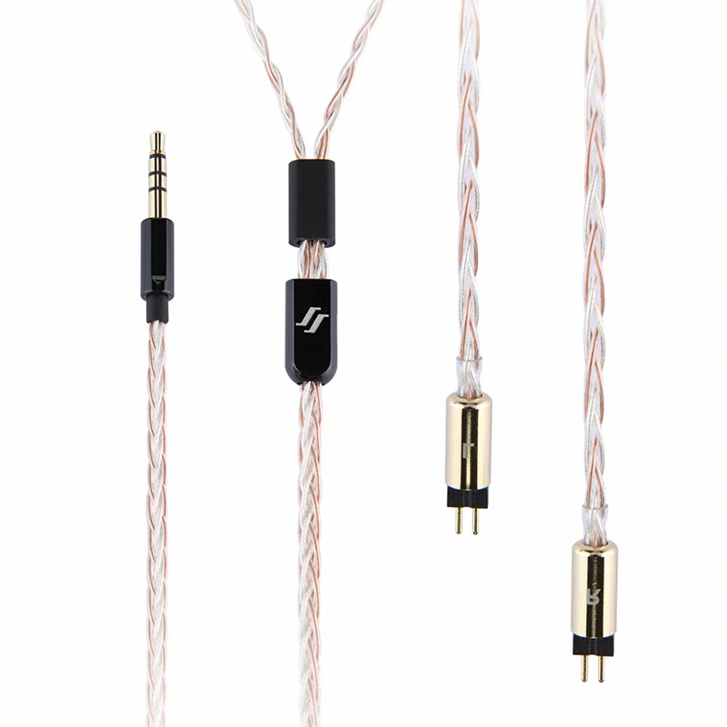 JABEN оригинальный W26/W26B IEM Up-grade кабель для наушников серых Oriolus 2Pin/0 78 2 5 мм 3 стерео