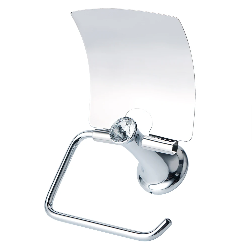 Ализ держатель туалетной бумаги для ванной комнаты рулон хранения с кристаллом