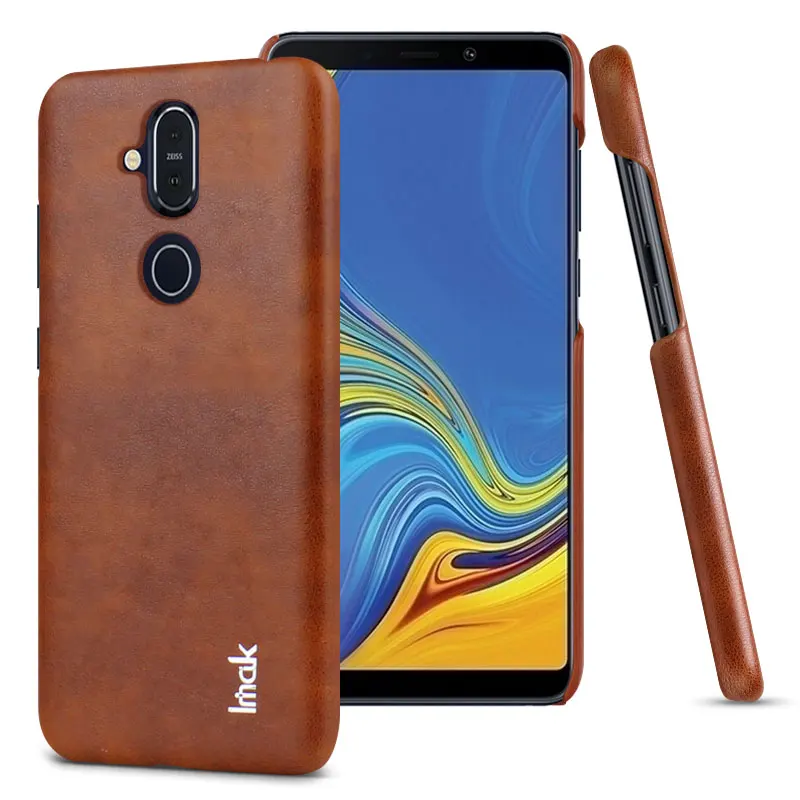 IMAK Для Nokia 8 1 чехол для телефона X7 искусственная кожа + Поликарбонат
