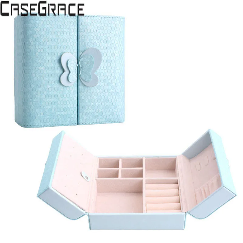 Шкатулка для хранения ювелирных изделий экологически чистый Органайзер из