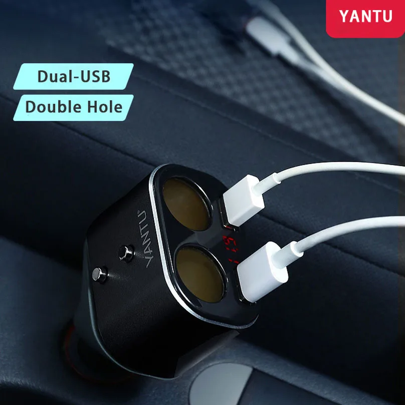 YANTU 12 V 24 Автомобильный Прикуриватель разъем автомобиля Зарядное устройство