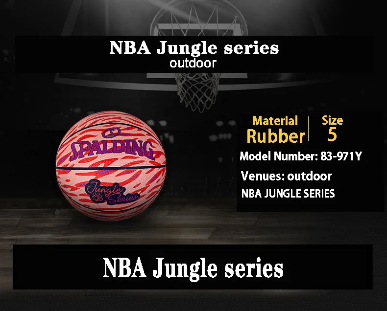 Мужской баскетбольный мяч Spalding, размер 5, мяч для подростков, тренировочный баскетбольный мяч 83-971Y