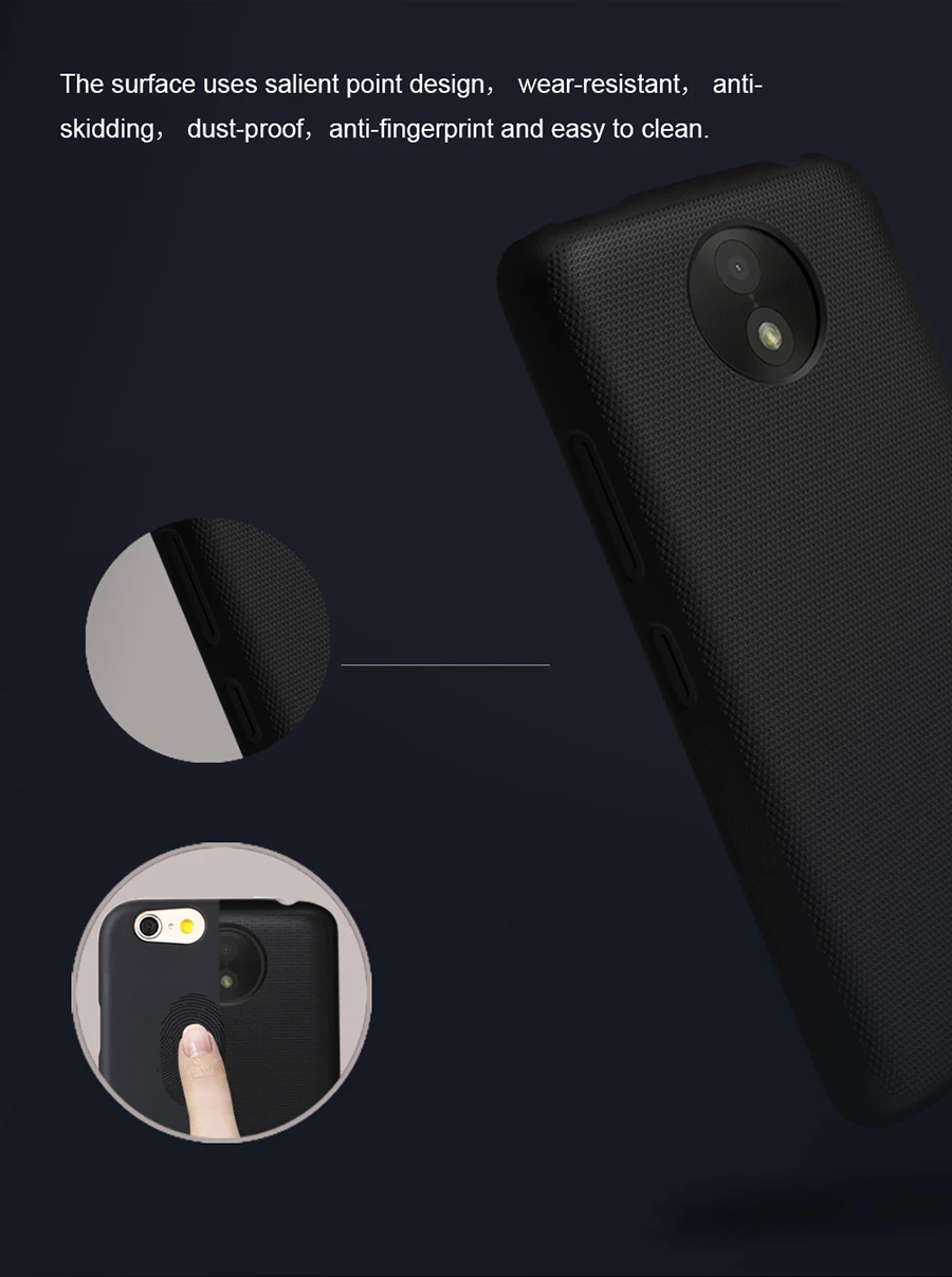 1 шт. Nillkin Super Frosted Shield Матовая Твердый переплет + защита экрана Чехол для
