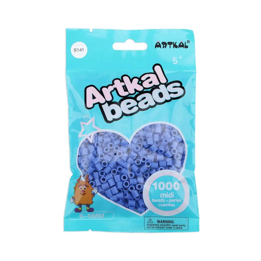 ARTKAL 1000 бусины(S136-S159) Midi S-5mm perler бусины Хама предохранитель бусины DIY Развивающие игрушки - Цвет: S1000-S141