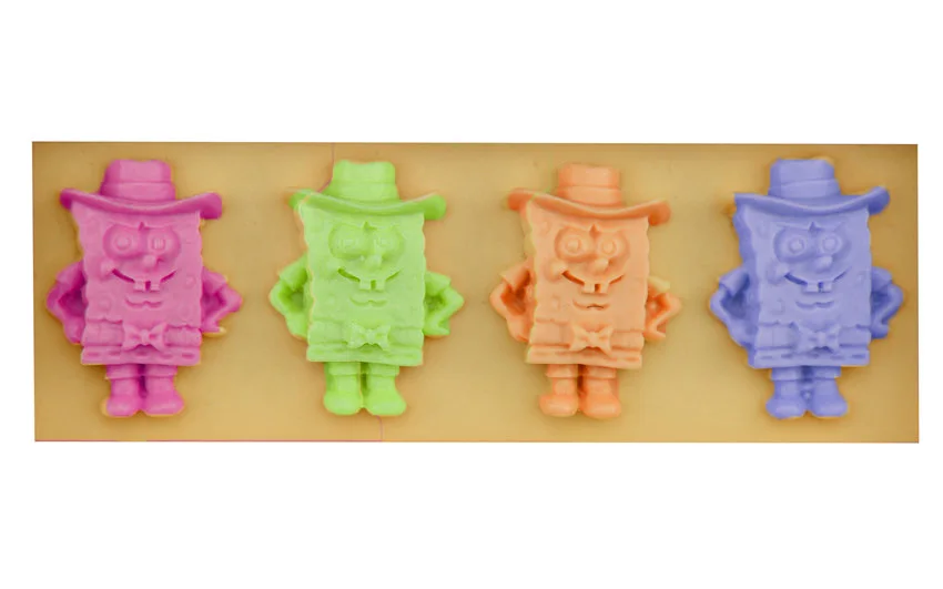 Губка боб мультфильм силиконовые Помадка Плесень Смолы Глины Шоколадные Конфеты