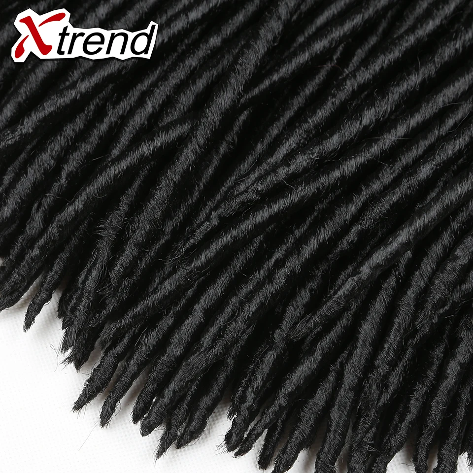 Xtrend 14inch Crochet Braids Locks Faux Locs Hair Extensions 24roots Kanekalon High Fiber Braid For Women |