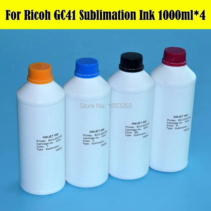 Горячее предложение! Распродажа! 4000 ml/lot GC41 сублимационные чернила для Ricoh