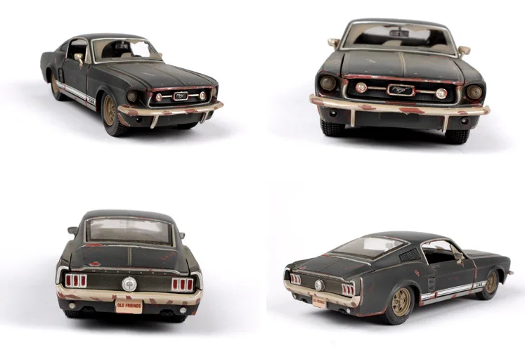 Модель литая автомобиля Ford Mustang GT масштаб 1/24 в коробке подарок для детей